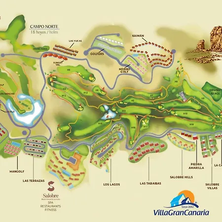 With Pool Par 4 Nr 9 By Villagrancanaria Daire Salobre (Gran Canaria)